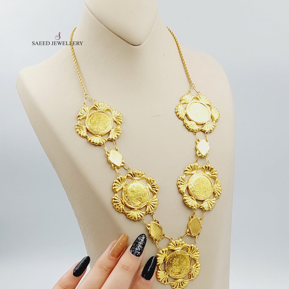 21K Gold Lira Rashadi Shell Necklace by Saeed Jewelry - Image 2