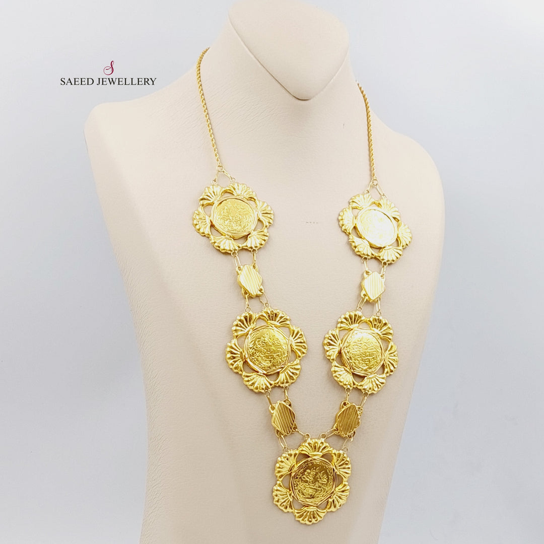 21K Gold Lira Rashadi Shell Necklace by Saeed Jewelry - Image 1