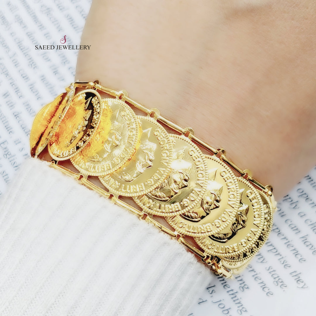 21K Gold Lirat Bracelet by Saeed Jewelry - Image 5