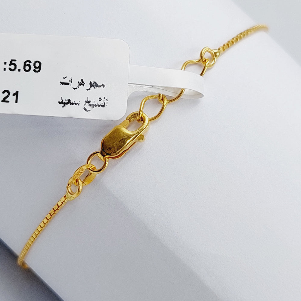 21K Gold Lirat Bracelet by Saeed Jewelry - Image 2