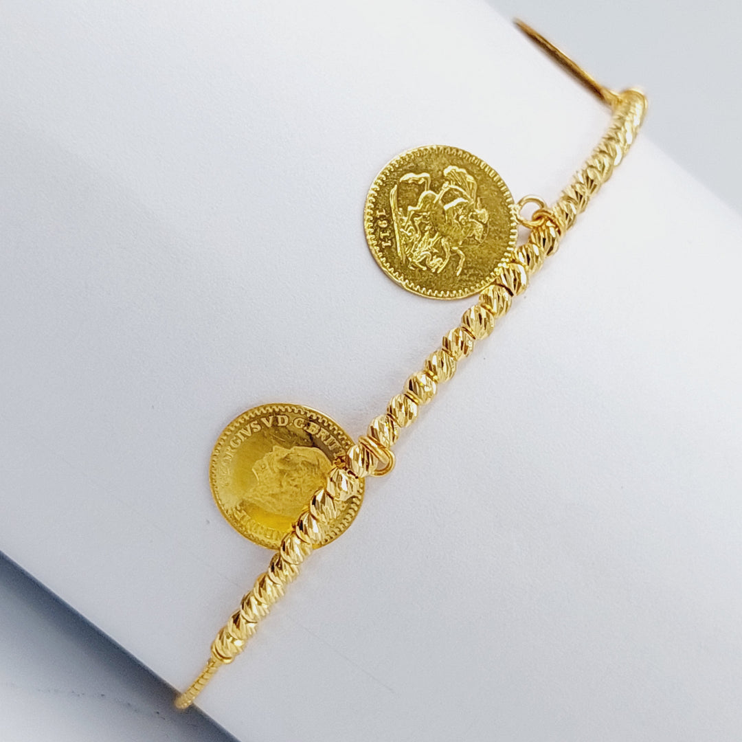 21K Gold Lirat Bracelet by Saeed Jewelry - Image 4