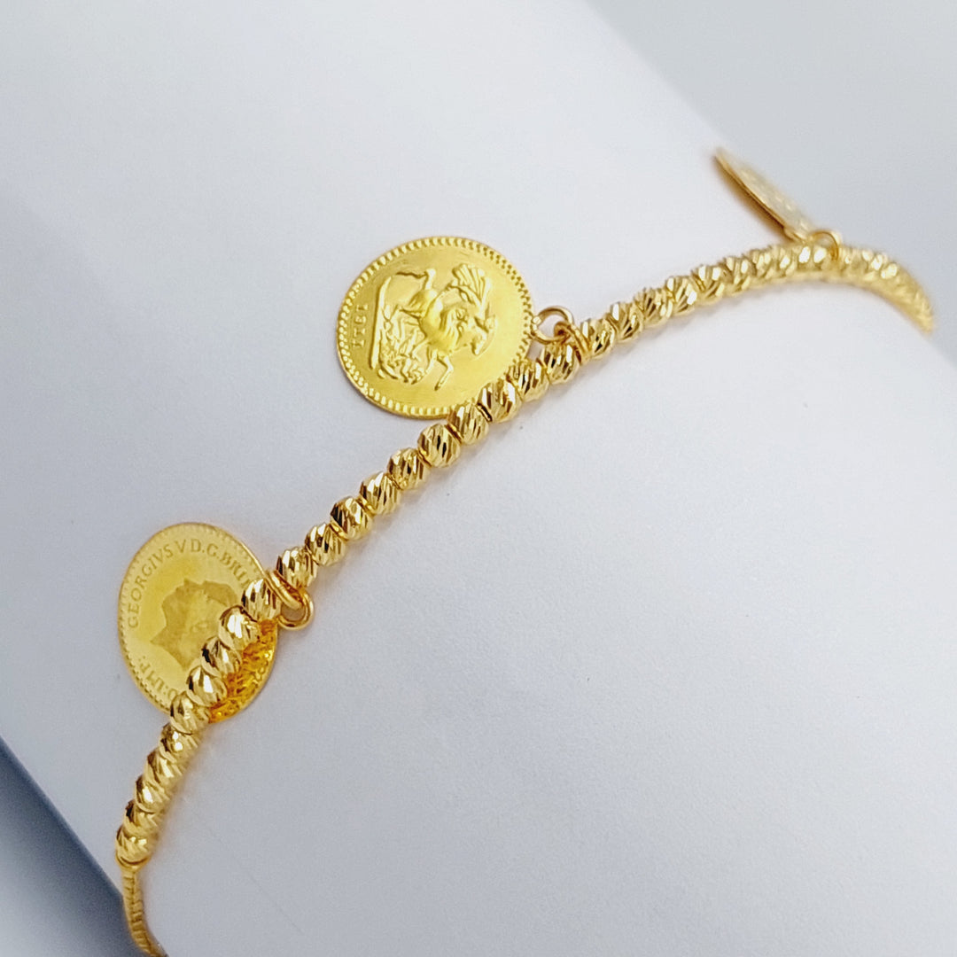 21K Gold Lirat Bracelet by Saeed Jewelry - Image 1