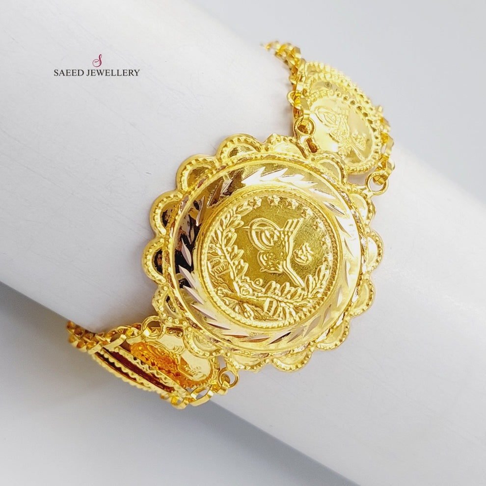 21K Gold Lirat Rashadi Bracelet by Saeed Jewelry - Image 3