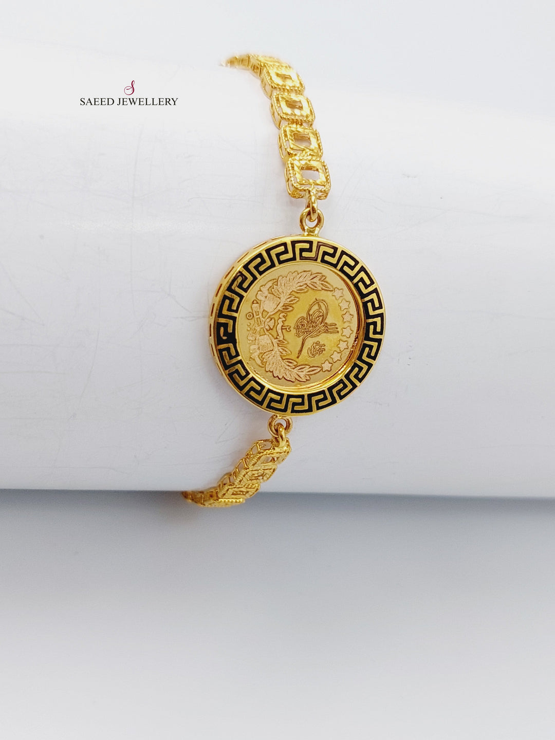 21K Gold Lirat Rashadi Bracelet by Saeed Jewelry - Image 2