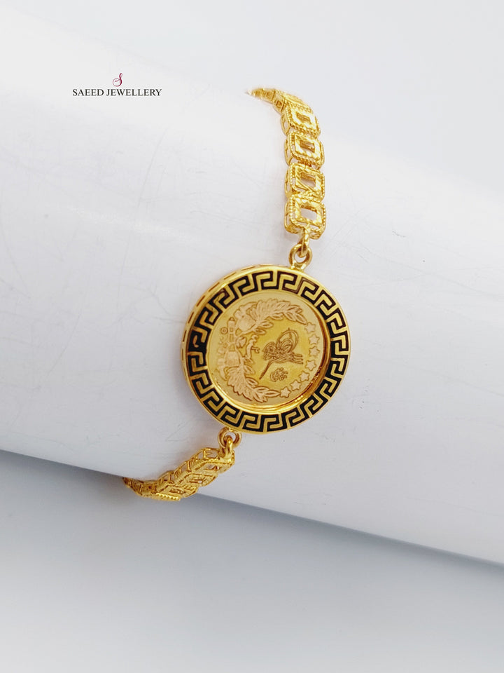 21K Gold Lirat Rashadi Bracelet by Saeed Jewelry - Image 3