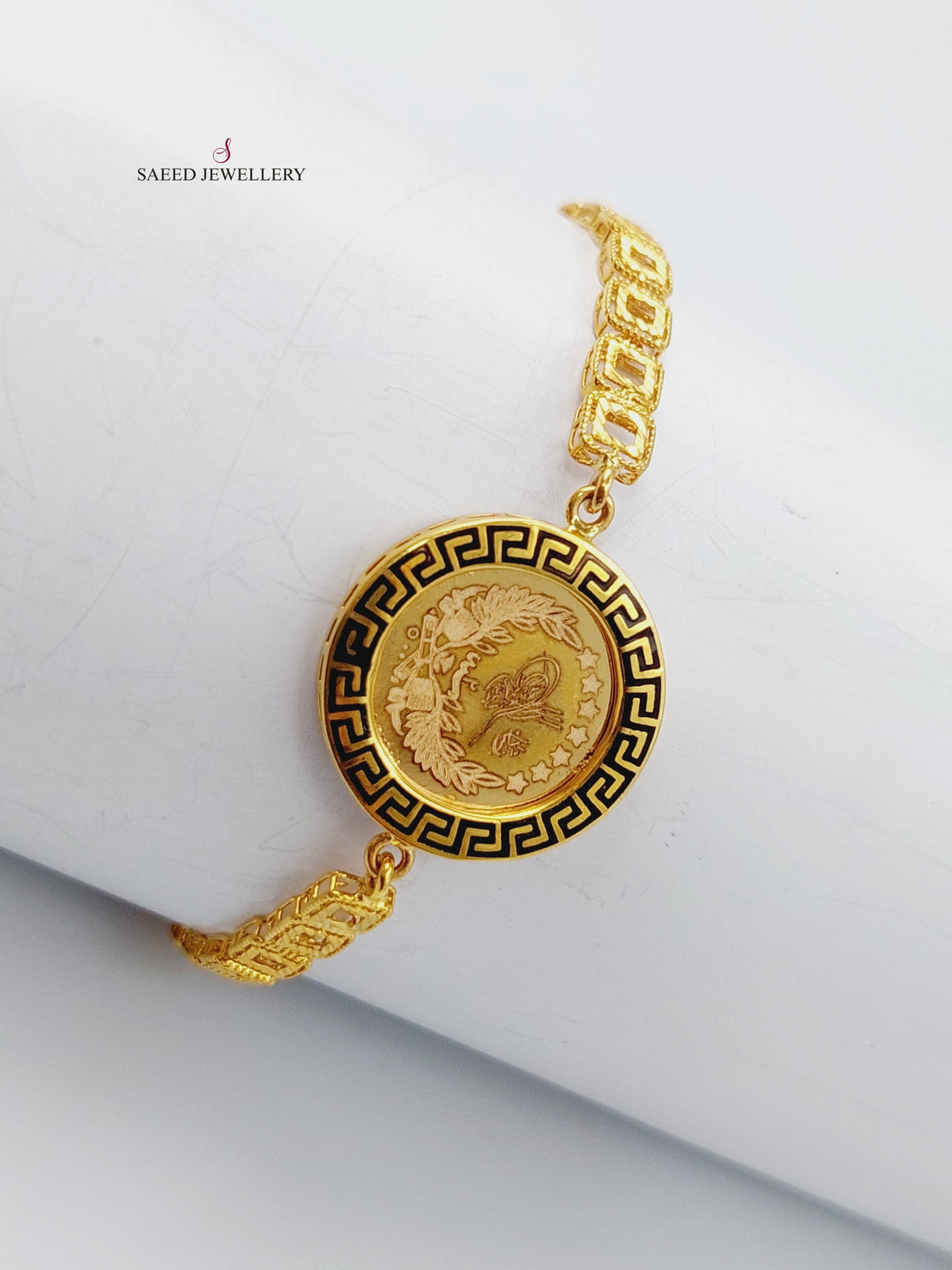 21K Gold Lirat Rashadi Bracelet by Saeed Jewelry - Image 4