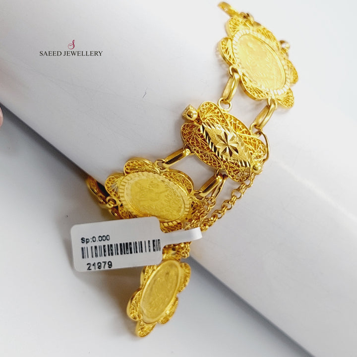 21K Gold Lirat Rashadi Bracelet by Saeed Jewelry - Image 4