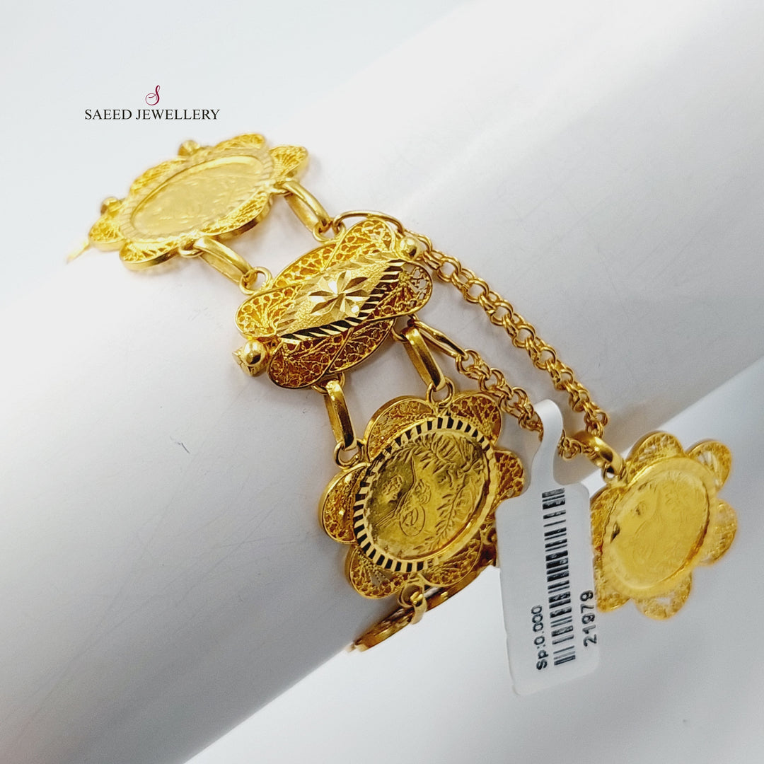 21K Gold Lirat Rashadi Bracelet by Saeed Jewelry - Image 10