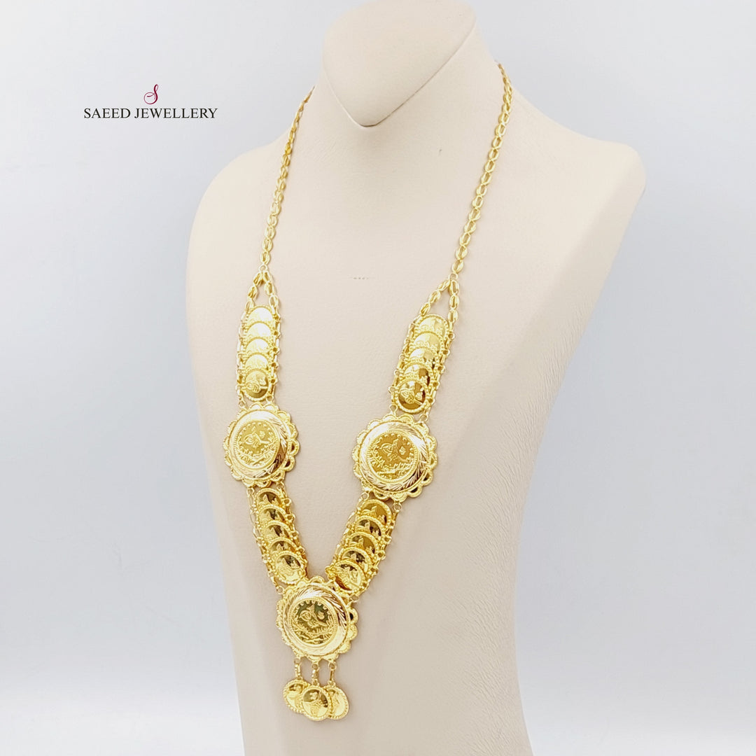 21K Gold Lirat Rashadi Necklace by Saeed Jewelry - Image 3