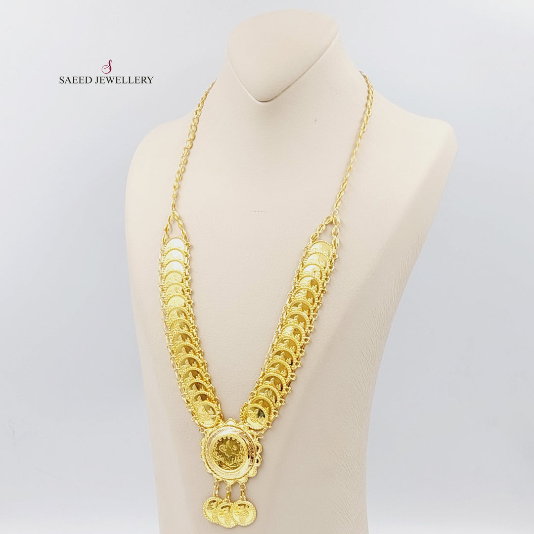 21K Gold Lirat Rashadi Necklace by Saeed Jewelry - Image 3