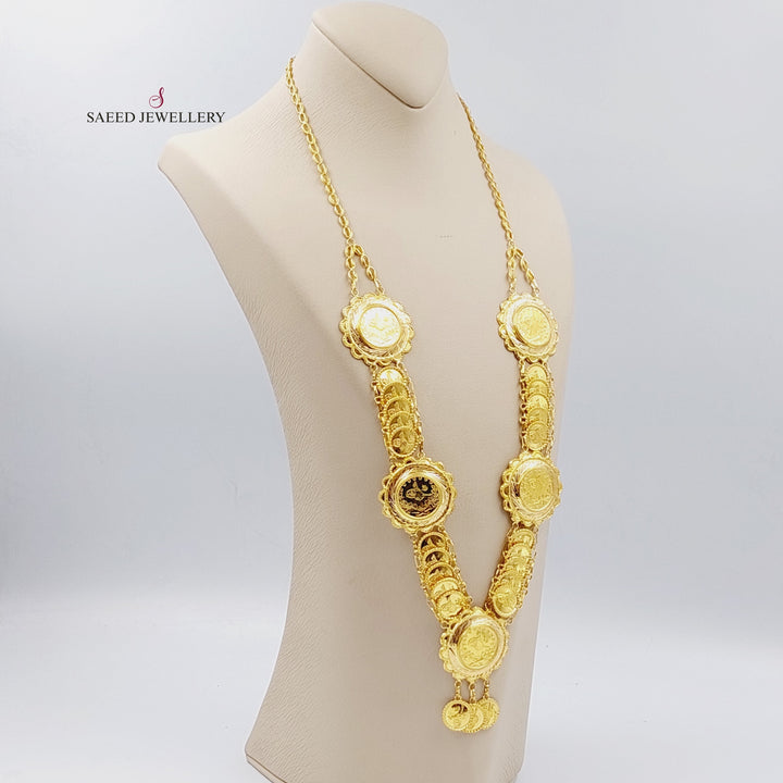 21K Gold Lirat Rashadi Necklace by Saeed Jewelry - Image 3