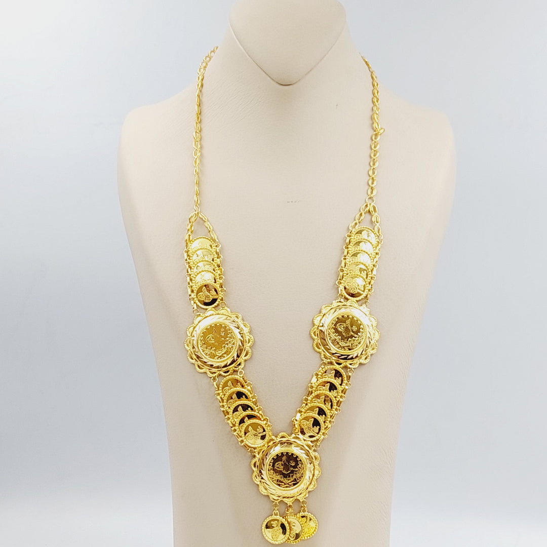 21K Gold Lirat Rashadi Necklace by Saeed Jewelry - Image 3