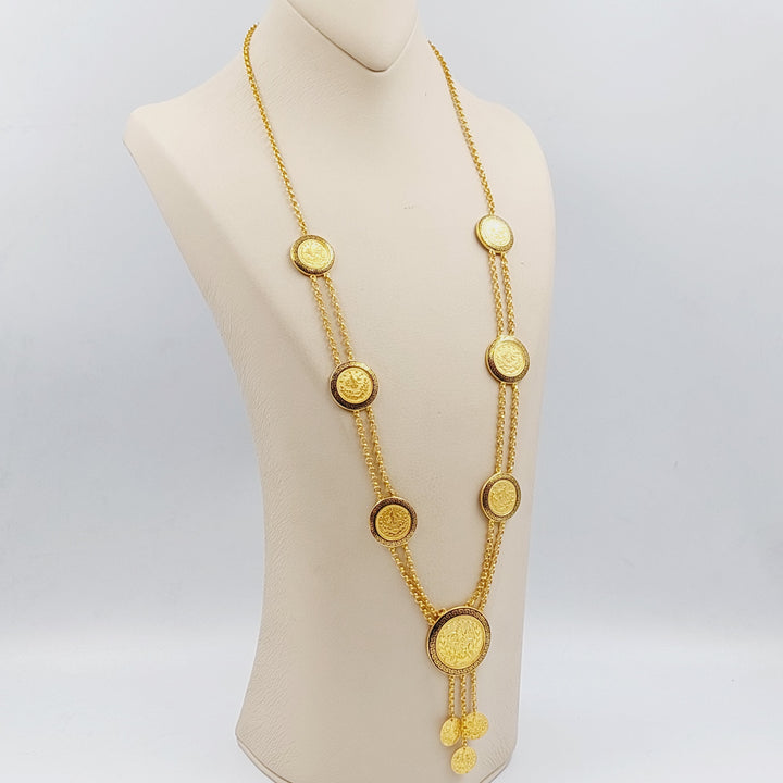 21K Gold Lirat Rashadi Necklace by Saeed Jewelry - Image 3