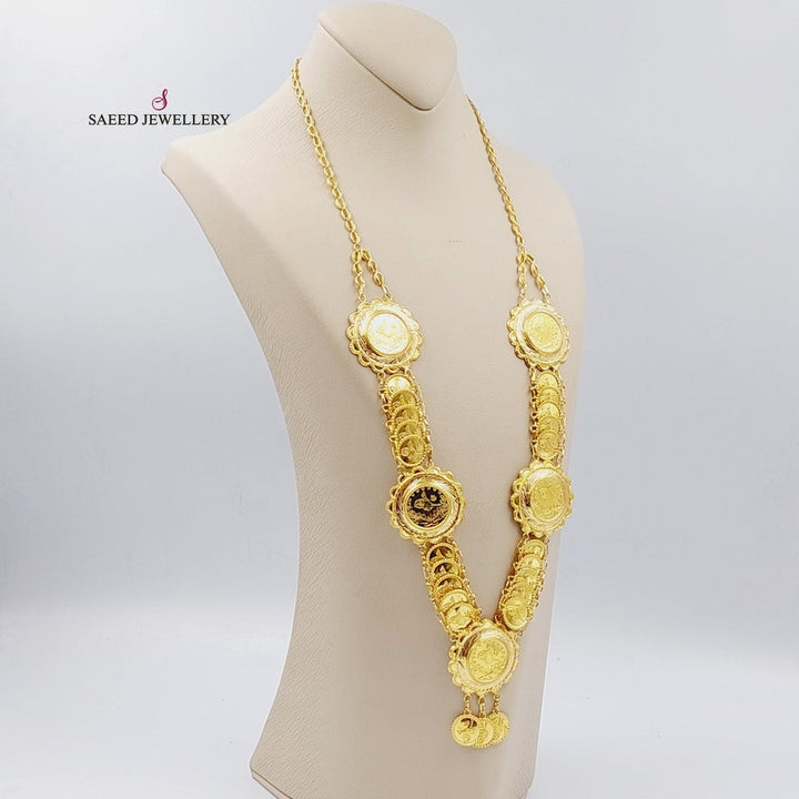 21K Gold Lirat Rashadi Necklace by Saeed Jewelry - Image 3