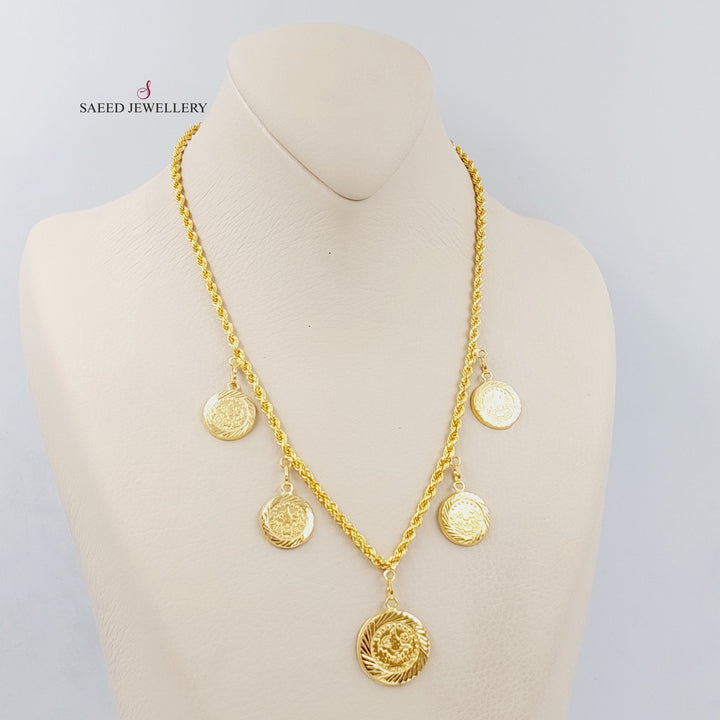 21K Gold Lirat Rashadi Necklace by Saeed Jewelry - Image 7