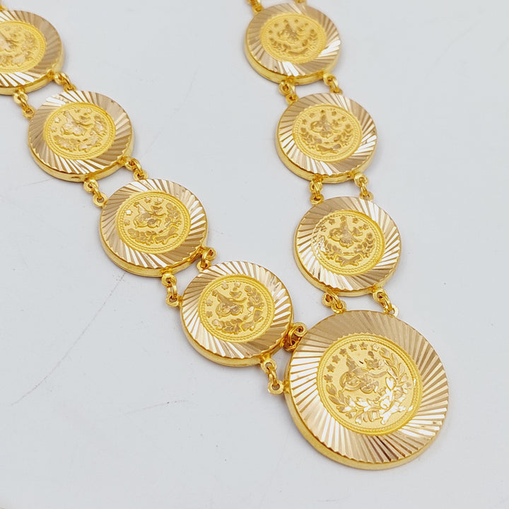 21K Gold Lirat Rashadi Necklace by Saeed Jewelry - Image 7