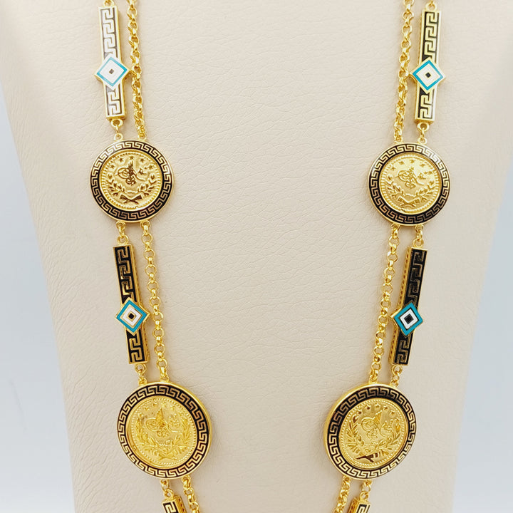 21K Gold Lirat Rashadi Necklace by Saeed Jewelry - Image 4