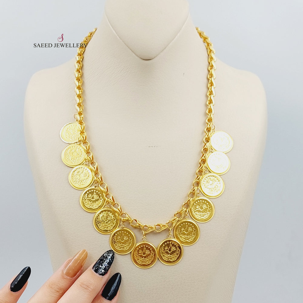 21K Gold Lirat Rashadi Necklace by Saeed Jewelry - Image 2