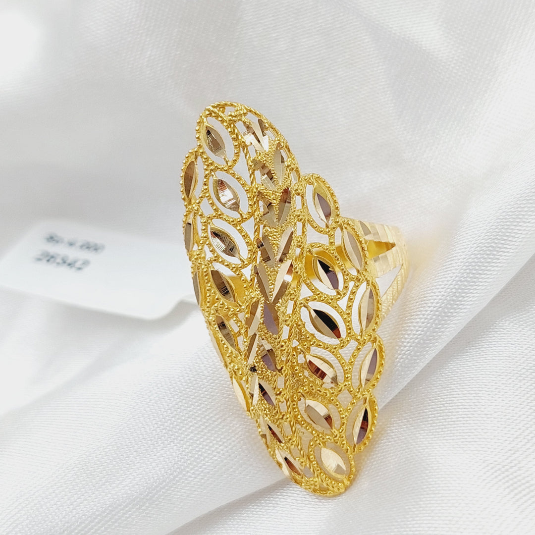 21K Gold Long Spike Ring by Saeed Jewelry - Image 6