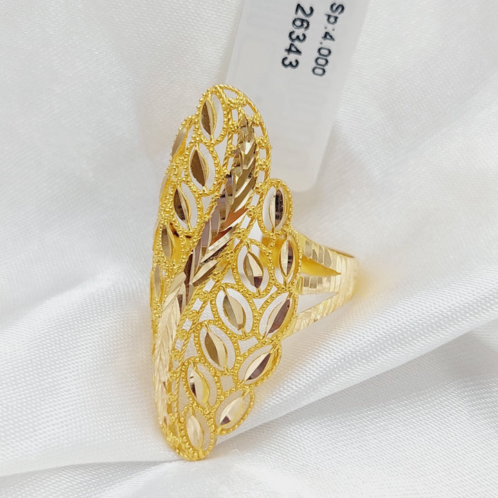 21K Gold Long Spike Ring by Saeed Jewelry - Image 1