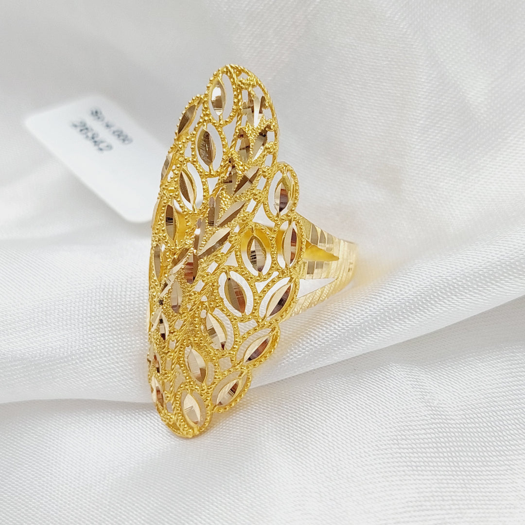 21K Gold Long Spike Ring by Saeed Jewelry - Image 6