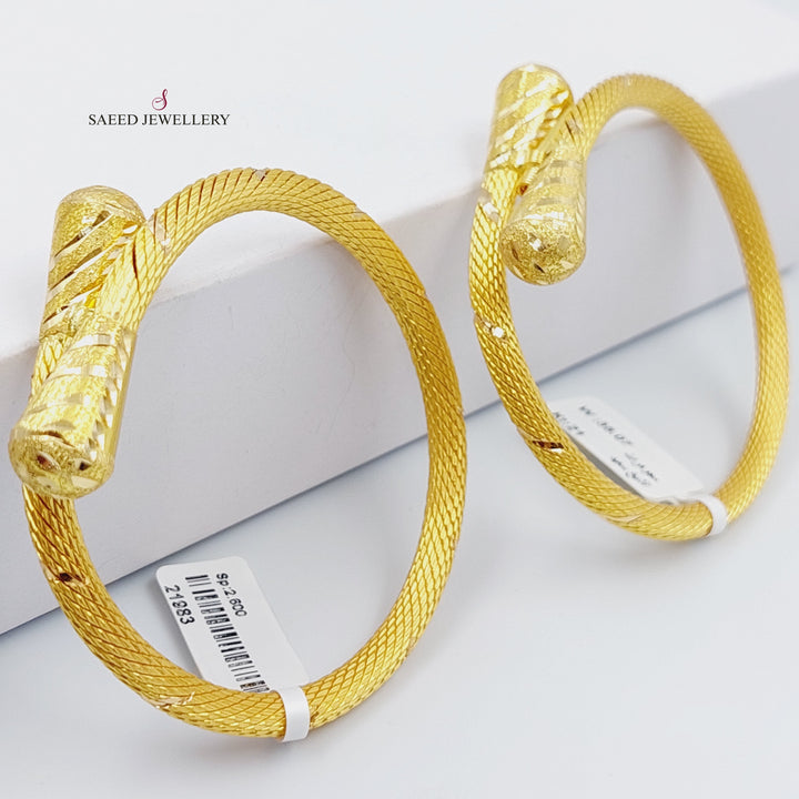 21K Gold Luxury Bracelet by Saeed Jewelry - Image 4