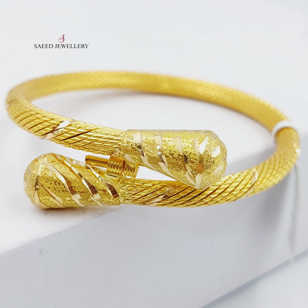 21K Gold Luxury Bracelet by Saeed Jewelry - Image 5