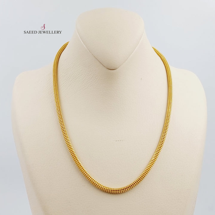 21K Gold Malaysian Chain 45 cm Bold by Saeed Jewelry - Image 2