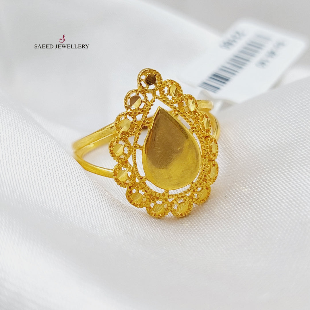 21K Gold Malaysian Ring by Saeed Jewelry - Image 4