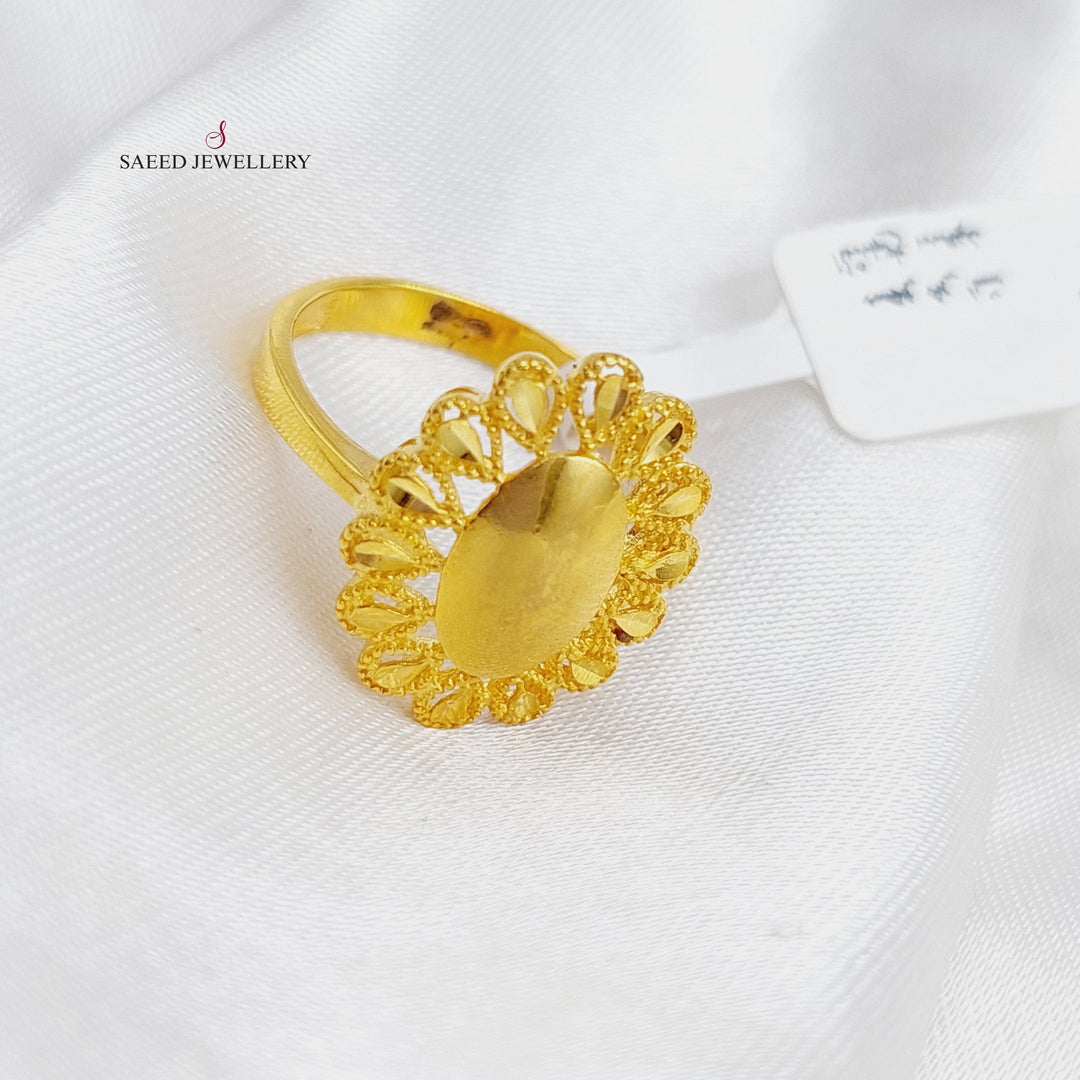 21K Gold Malaysian Ring by Saeed Jewelry - Image 4