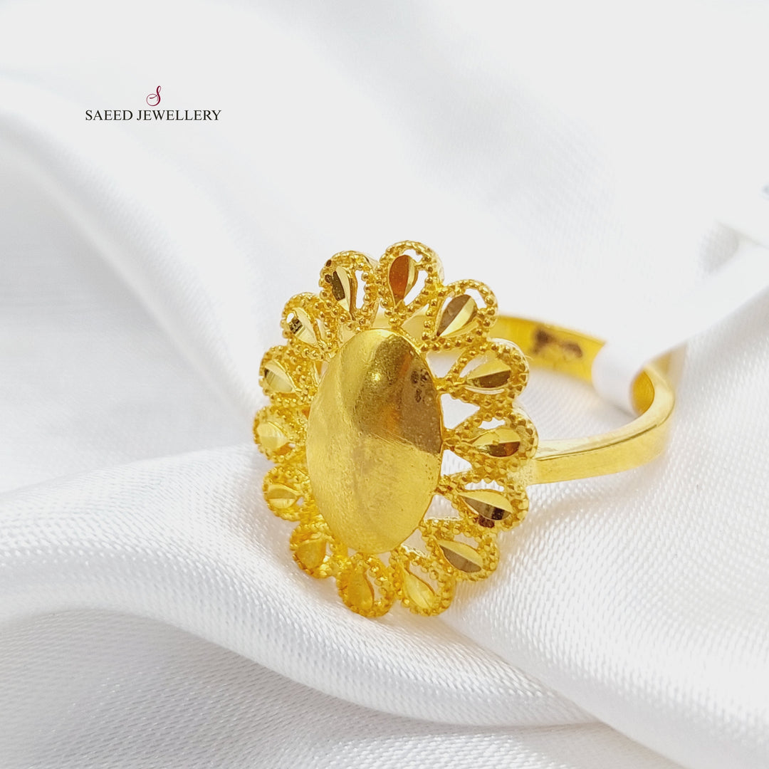 21K Gold Malaysian Ring by Saeed Jewelry - Image 1