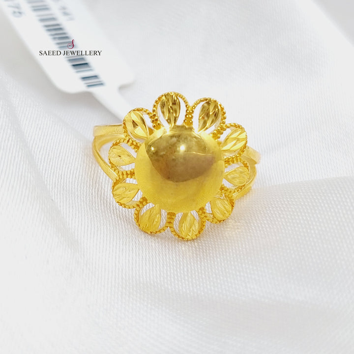 21K Gold Malaysian Ring by Saeed Jewelry - Image 3