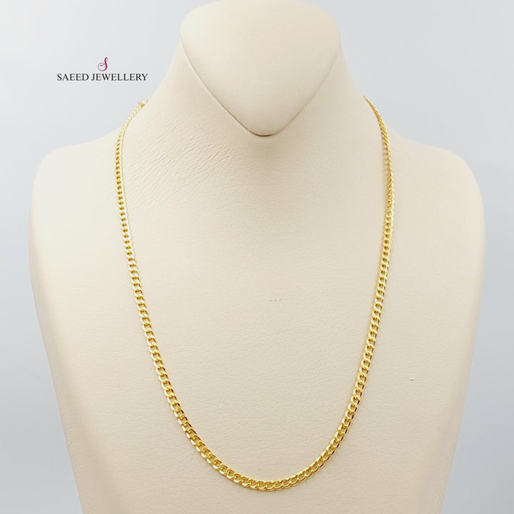 21K Medium Thickness 50cm Chain Made of 21K Yellow Gold by Saeed Jewelry-26644