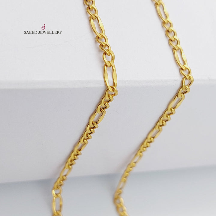 21K Gold Medium Thickness 50cm Chain by Saeed Jewelry - Image 3