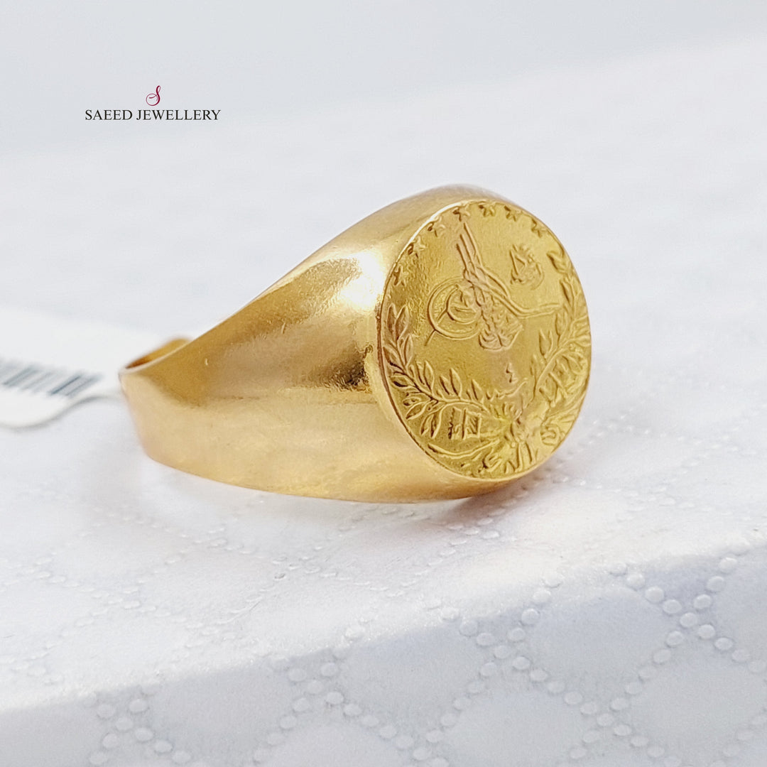 21K Gold Men Ring by Saeed Jewelry - Image 3