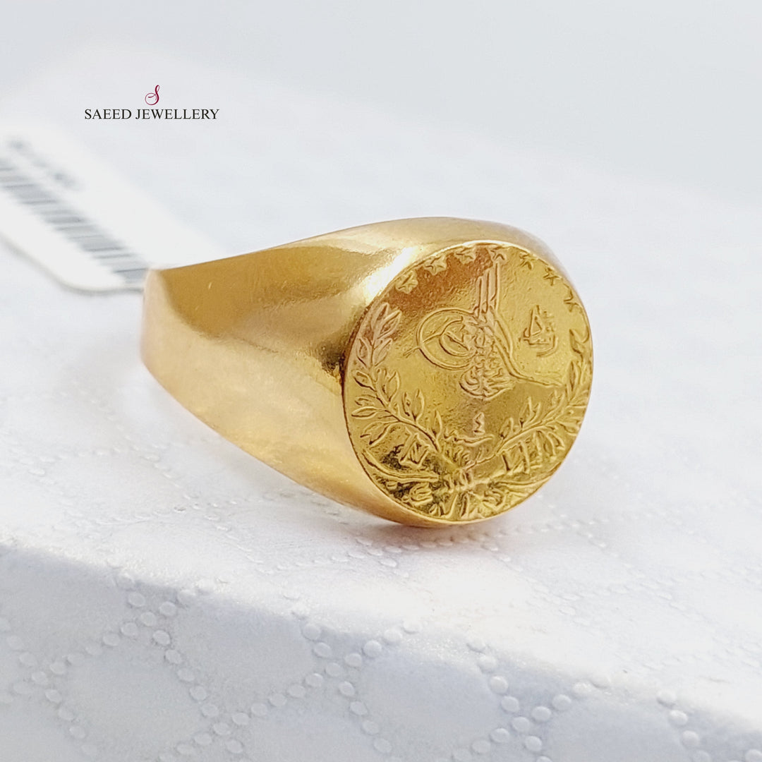 21K Gold Men Ring by Saeed Jewelry - Image 4