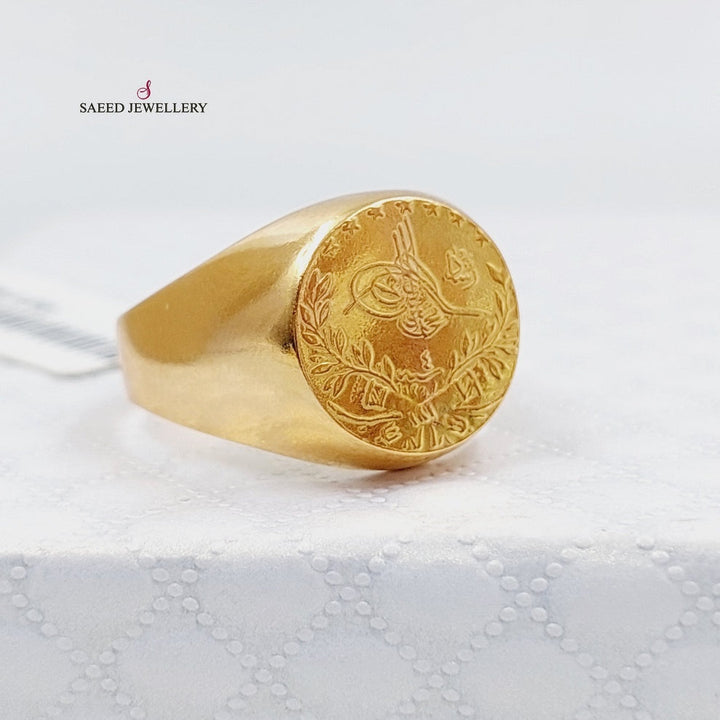 21K Gold Men's Rashadi Ring by Saeed Jewelry - Image 5