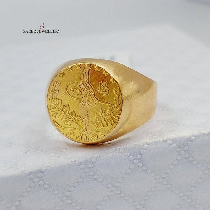 21K Gold Men's Rashadi Ring by Saeed Jewelry - Image 1