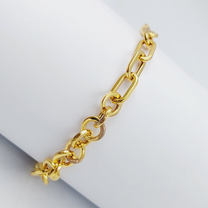 21K Gold Mix Bracelet by Saeed Jewelry - Image 2