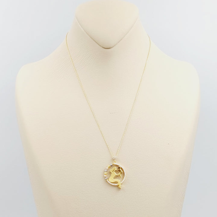 21K Gold Motherhood Necklace by Saeed Jewelry - Image 17