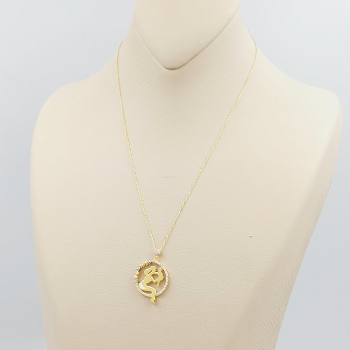 21K Gold Motherhood Necklace by Saeed Jewelry - Image 4