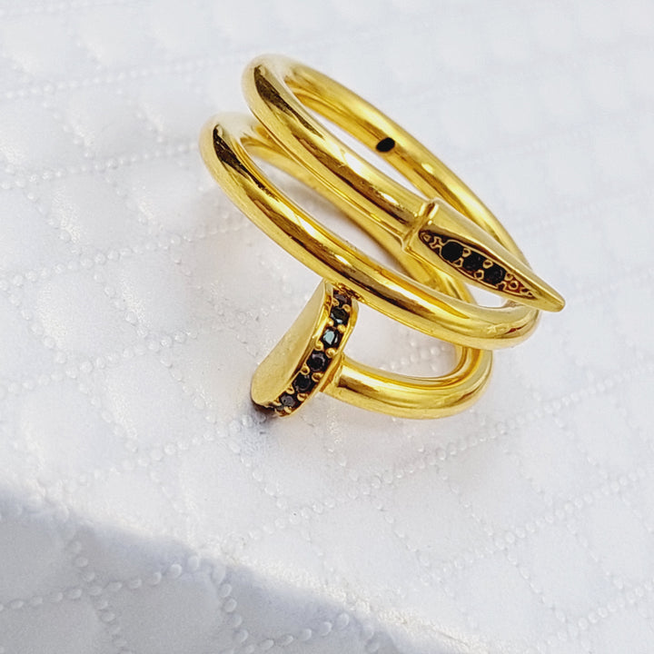 21K Gold Nail Ring by Saeed Jewelry - Image 3