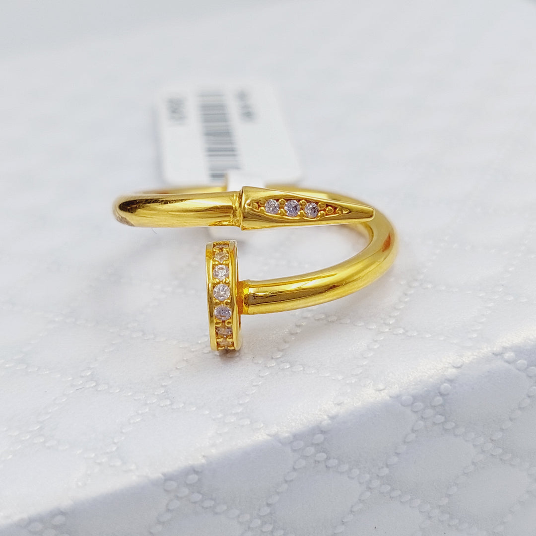 21K Gold Nail Ring by Saeed Jewelry - Image 4