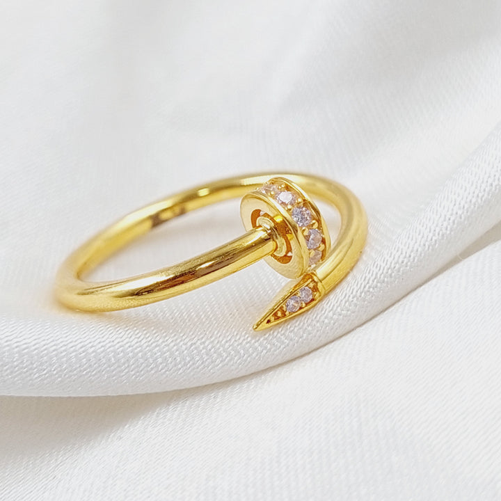 21K Gold Nail Ring by Saeed Jewelry - Image 1