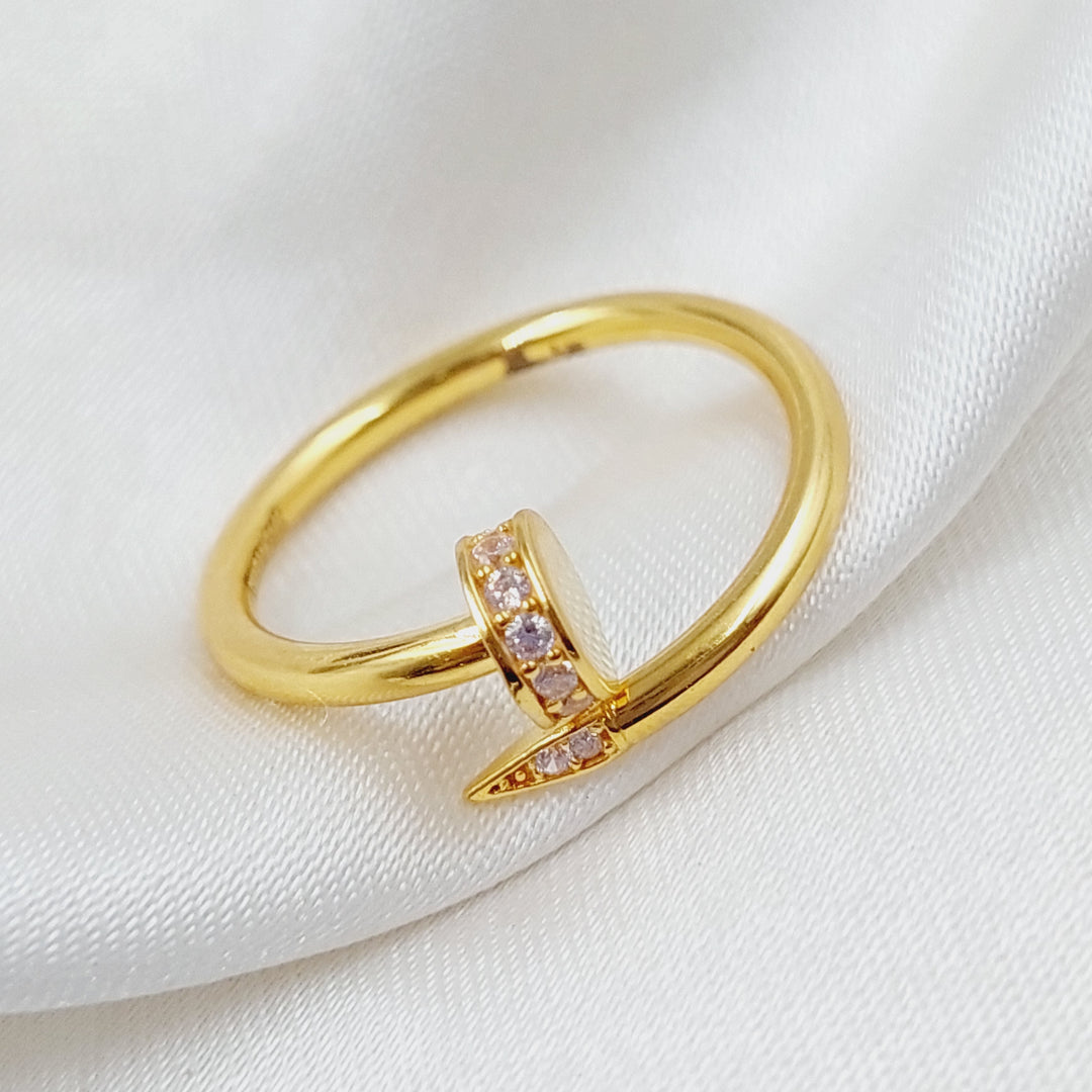 21K Gold Nail Ring by Saeed Jewelry - Image 1