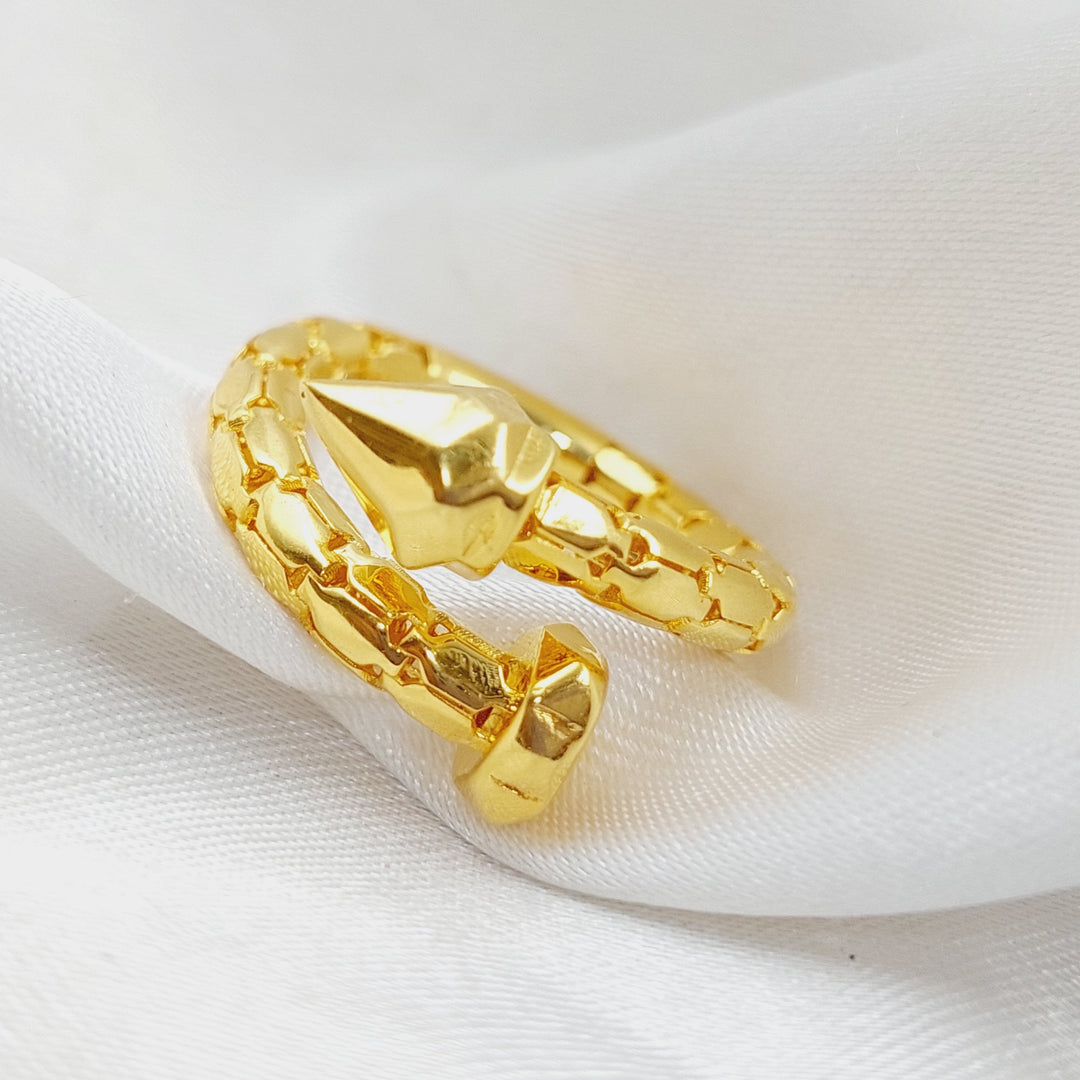 21K Gold Nail Ring by Saeed Jewelry - Image 4