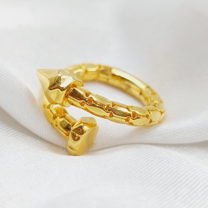 21K Gold Nail Ring by Saeed Jewelry - Image 5