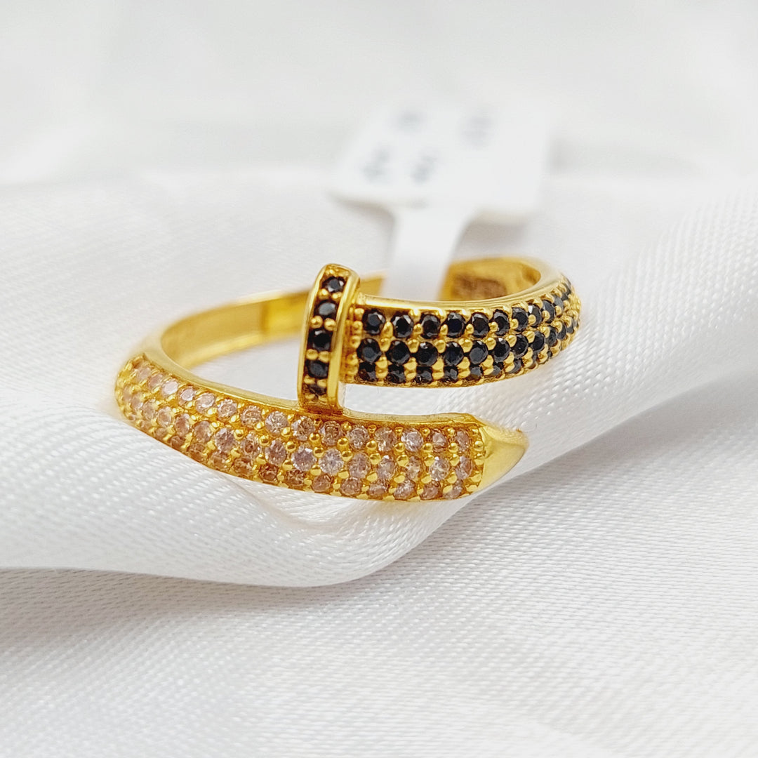 21K Nail Ring Made of 21K Yellow Gold by Saeed Jewelry-25703
