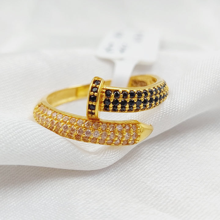 21K Nail Ring Made of 21K Yellow Gold by Saeed Jewelry-25703