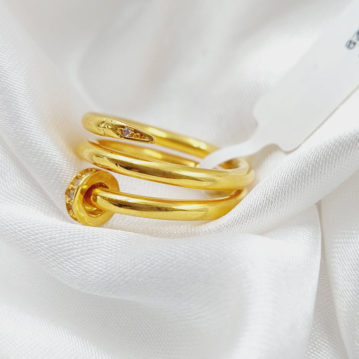 21K Gold Nail Ring by Saeed Jewelry - Image 2